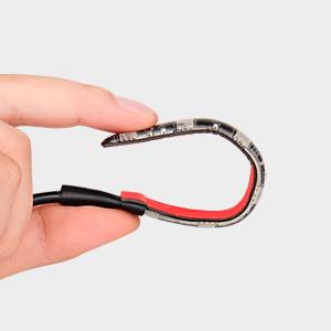 Nilight 2PCS 6-5050-SMD Waterproof Flexible Turn Signal Backup License Plate Universal Amber Lights Strip Universal for Motorcycle ATV UTV ledpanel sequential lights Vehicle Side Lamp