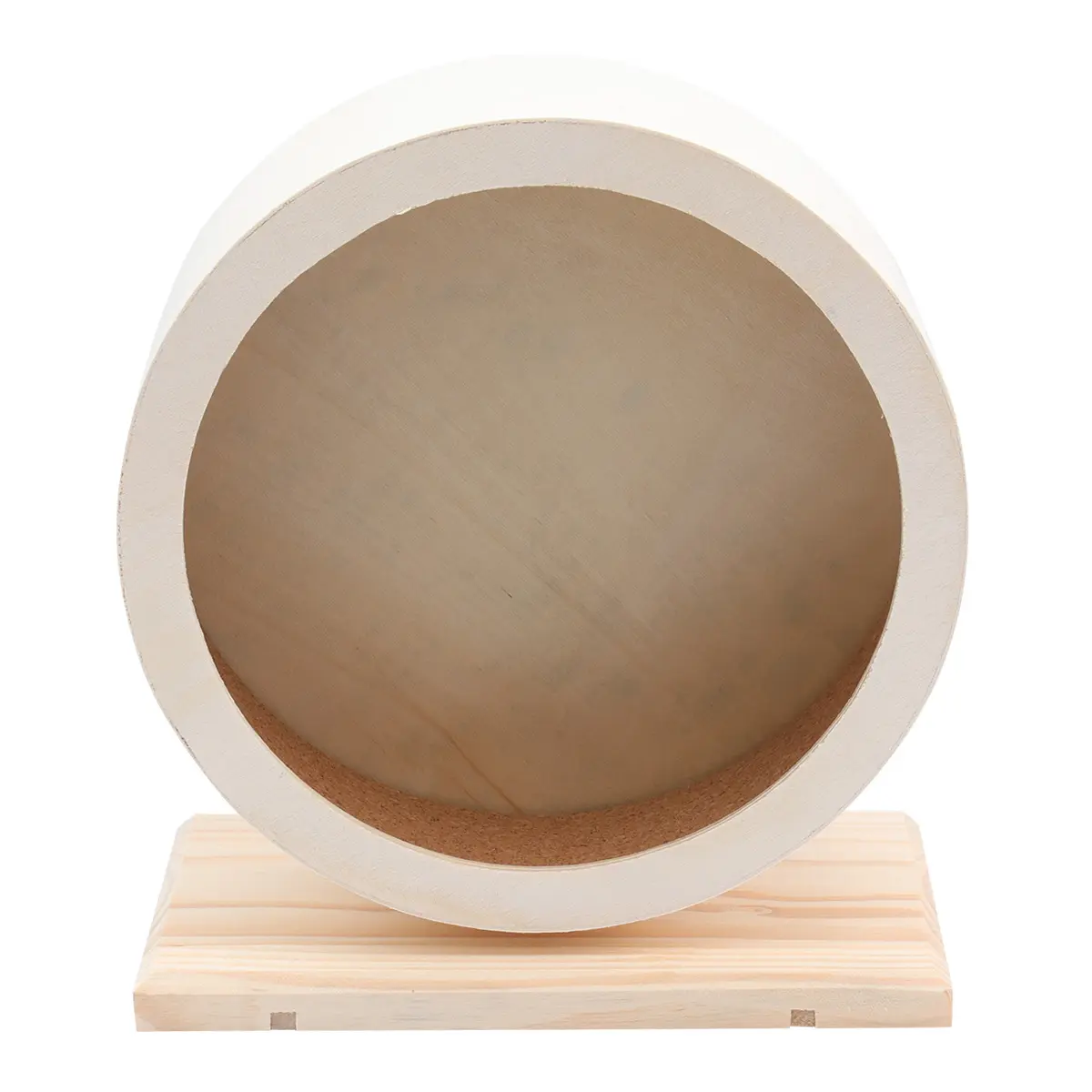 Wooden Non Run Disc for Hamsters Hedgehogs Small Pets Hamster Running Wheel Exercise Wheel Size M