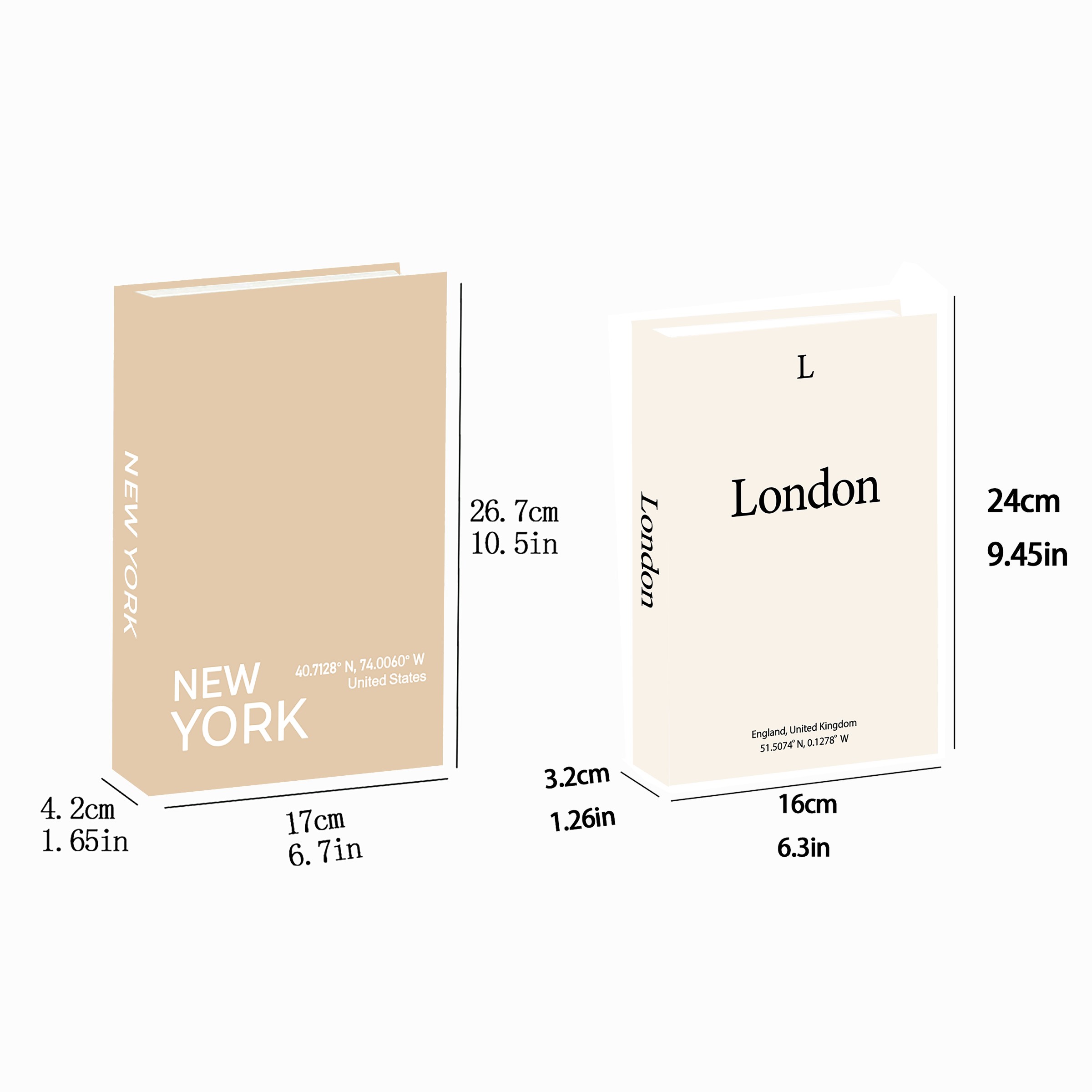 Modern Home Decor Statue Set, Stackable Bookshelf Fake Books, Realistic Prop Photography, Fresh Literary Style Desktop Ornament