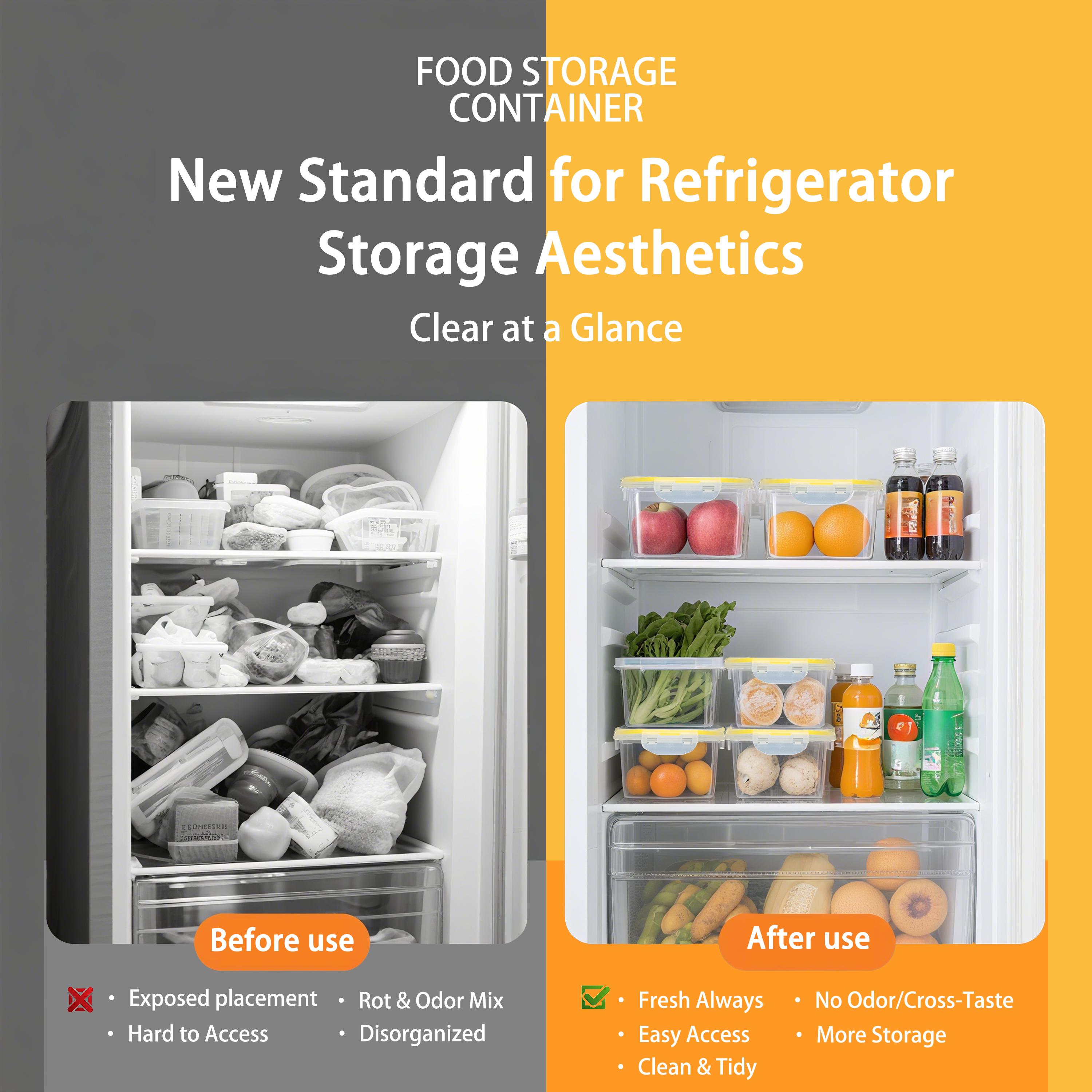 48-Piece / 24-Piece / 8-Piece Reusable Meal Prep Containers with Lids - Rectangular Space-Saving Design, Hollow Waterproof Silicone Construction, Air-Tight Seal, Freezer-Safe & Dishwasher-Safe, Suitable for Storing and Preserving Both Raw and Cooked Foods