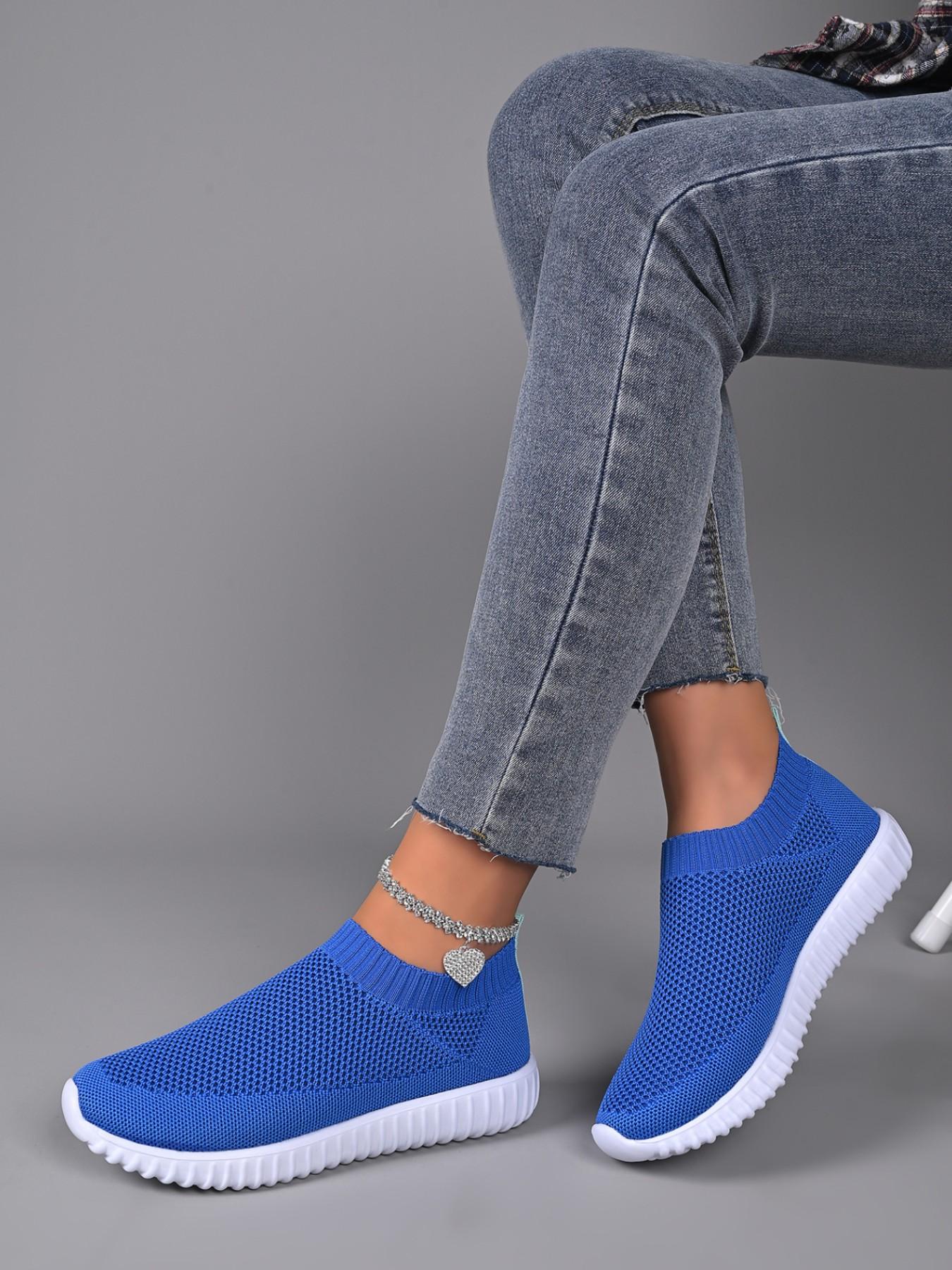 Women's Strapless Casual Mesh Shoes, Breathable Ballet Flat Sneakers, Comfortable Walking Sports Shoes for Nurses, All-Season Wear