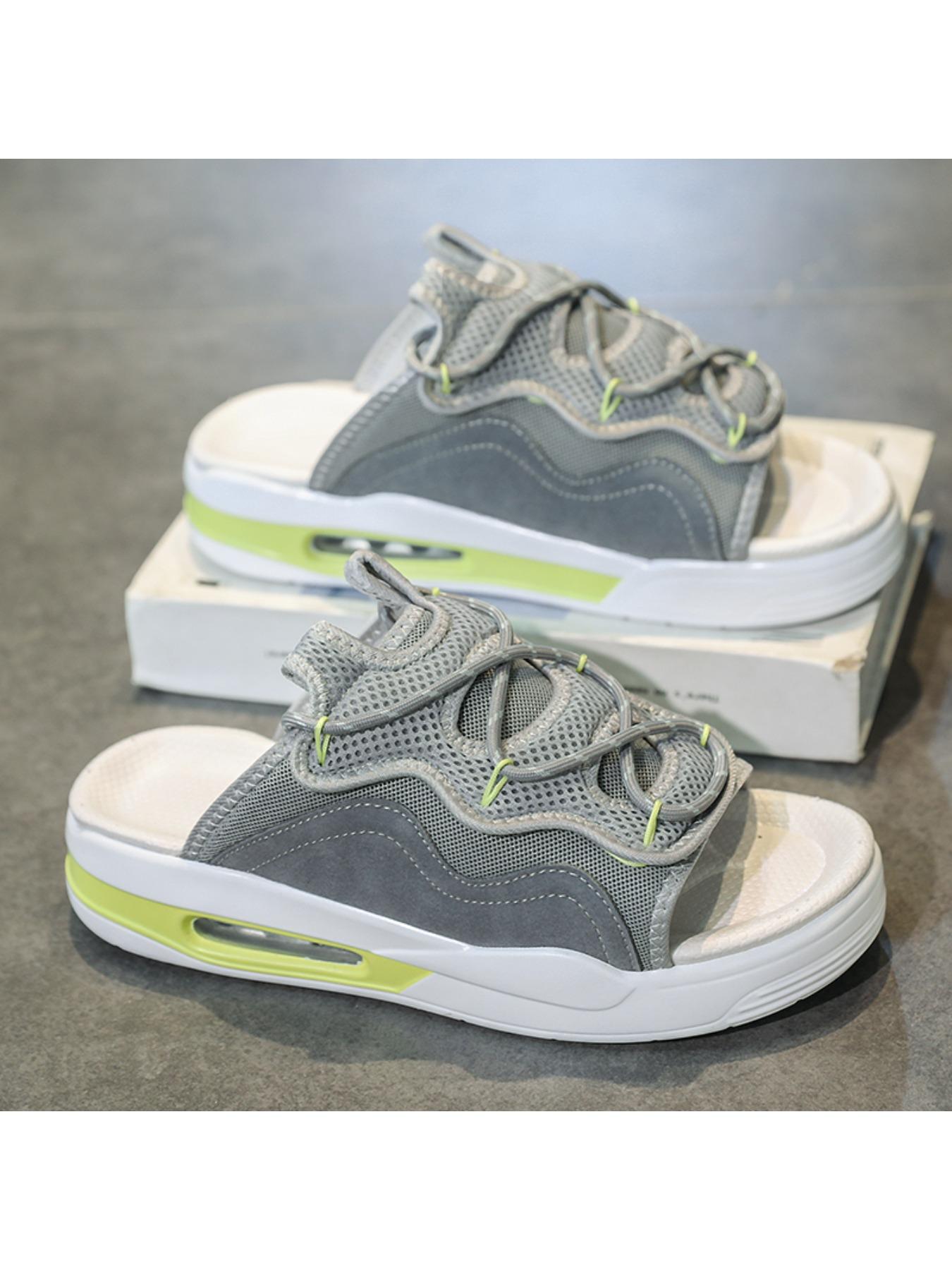 Summer thickened sandwich bottom slippers, fabric breathable sandals, fashion slippers men 's slippers