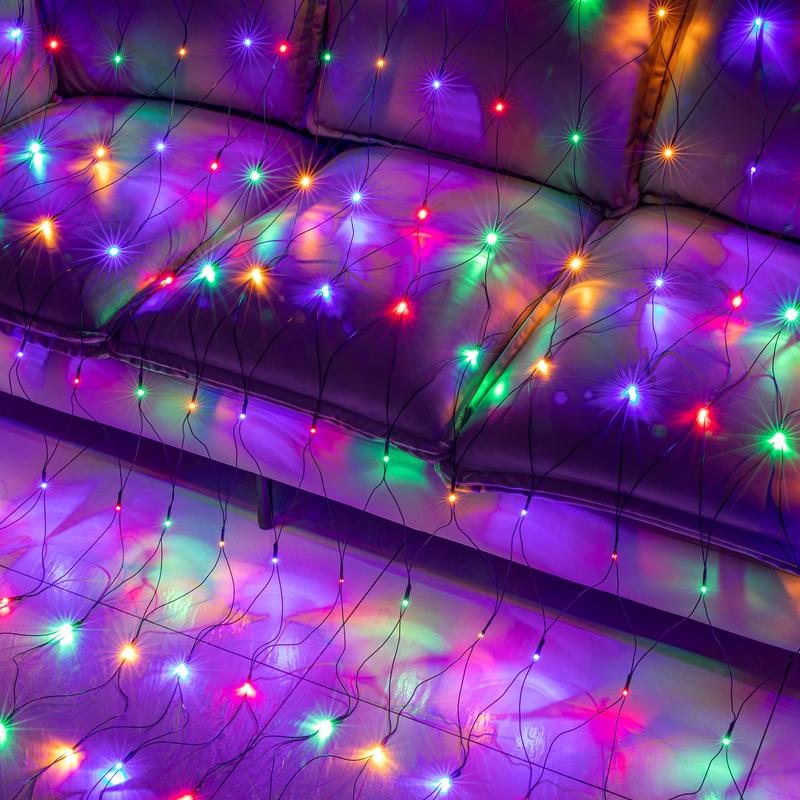 360 LED 13.1ft x 6.6ft String Lights Net Mesh Lights Christmas Net Lights 8 Modes for Christmas Wedding Party Home Garden Lawn Bushes Bedroom Indoor Outdoor Decor