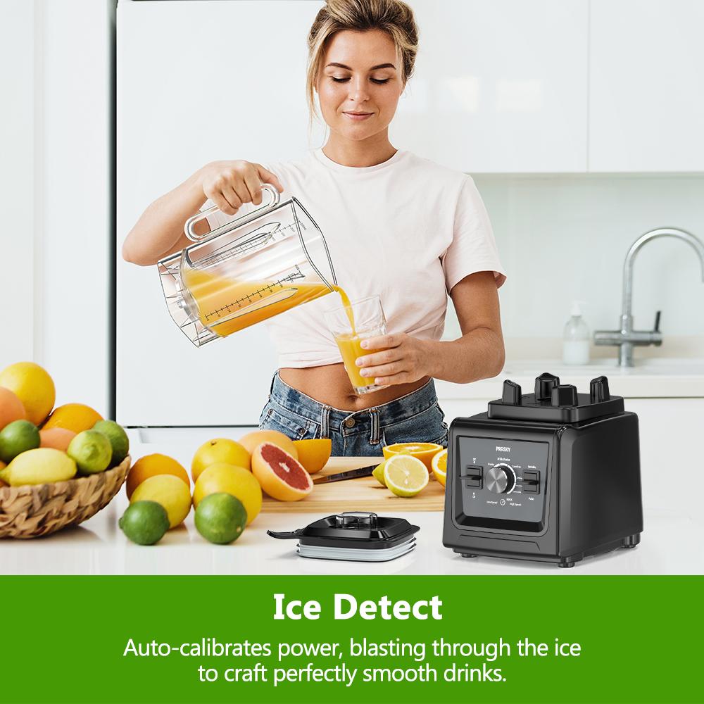 PRASKY Blenders for Kitchen, 3L/102Oz Large Capacity Professional Blender & Grinder Combo - 2-in-1 Powerful Dual-Container Kitchen & Household Appliance, BPA-Free for Smoothies, Ice Crush, Frozen Drinks Home Multifunction Juicer