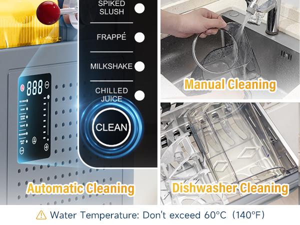 SYINTAO Slushie Machine — Make slush, margaritas, cocktails, frappés & milkshakes with no ice needed. Auto-cleaning & multi-function options included. Ideal for couples’ date night, parties & family gatherings.