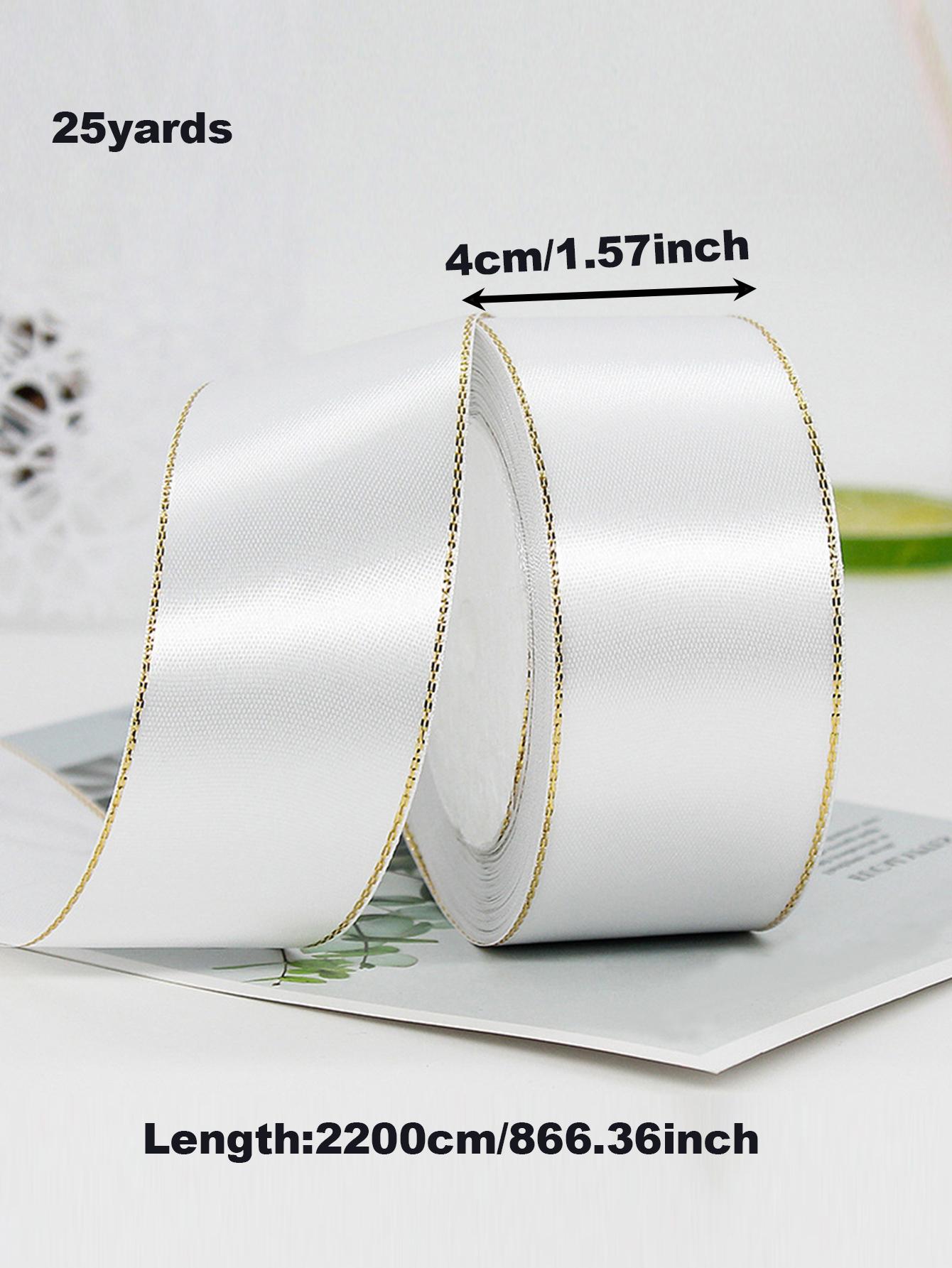 Satin Ribbon Roll, 4cm Width, Mixed Colors for Bouquet Wrapping DIY Gifts, Wedding Birthday Party Decoration