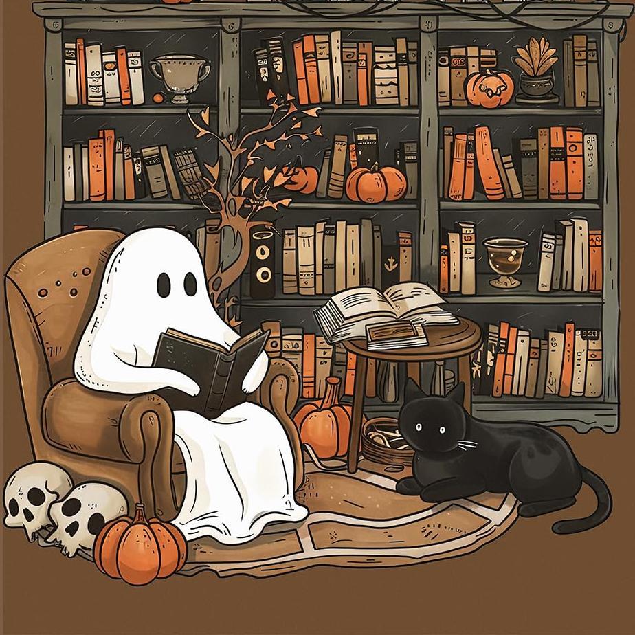 Clearance Sale Halloween Cute Ghost Throw Blanket with Bookshef Design Soft Cozy Blanket for Fall Reading Nook Autumn Winter Decor for Couch Sofa Bedroom Office Home Spooky Blanket Boo Basket Gift for Women Men Wife Book Lovers Outdoor Halloween Decor