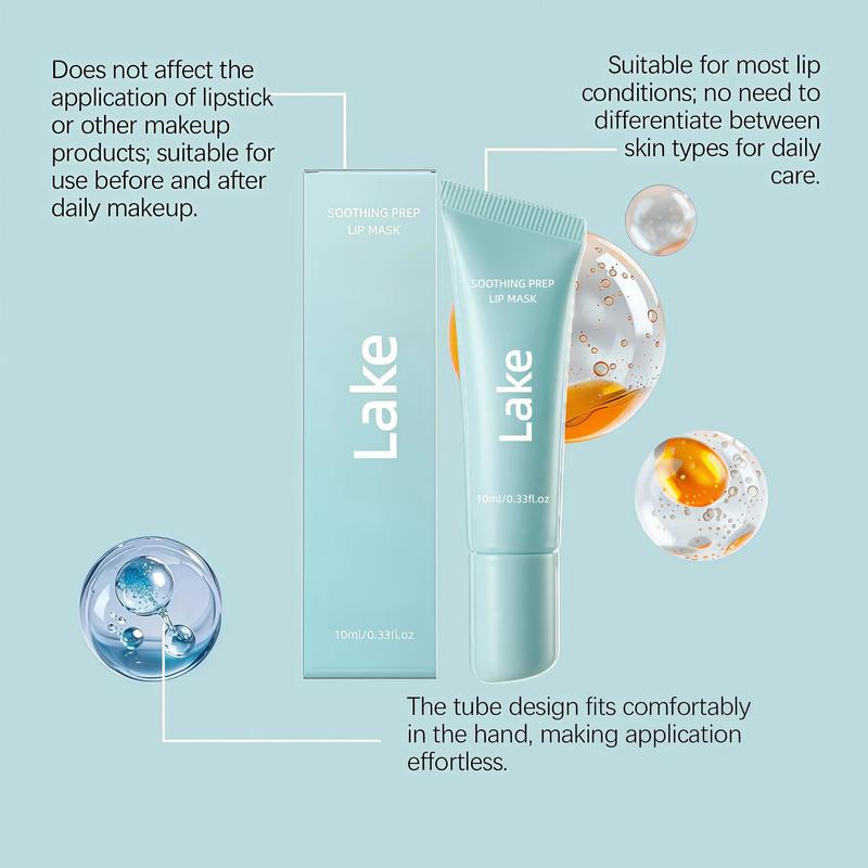 Peel-Off Lip Care Gel with Cooling Feel, Lightweight Lip Mask, Soothing Prep Lip Mask,Lasting Moisture and Deep Nourishment, Lip Care, Light and Non-Sticky, 10ml/0.35 fl.oz