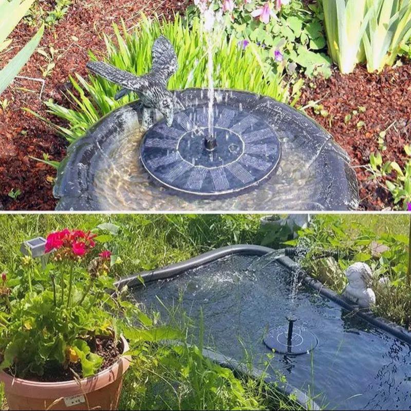 Solar Bird Bath Fountain with LED Lights, 7V Floating Solar Water Pump with 6 Nozzles, Weather-Resistant Outdoor Water Feature for Garden, Pond, Pool, Patio and Yard Decor Solar Bird Bath Fountain with LED Lights, 7V Floating Solar Water Pump with 6 Nozzles, Weather-Resistant Outdoor Water Feature for Garden, Pond, Pool, Patio and Yard Decor