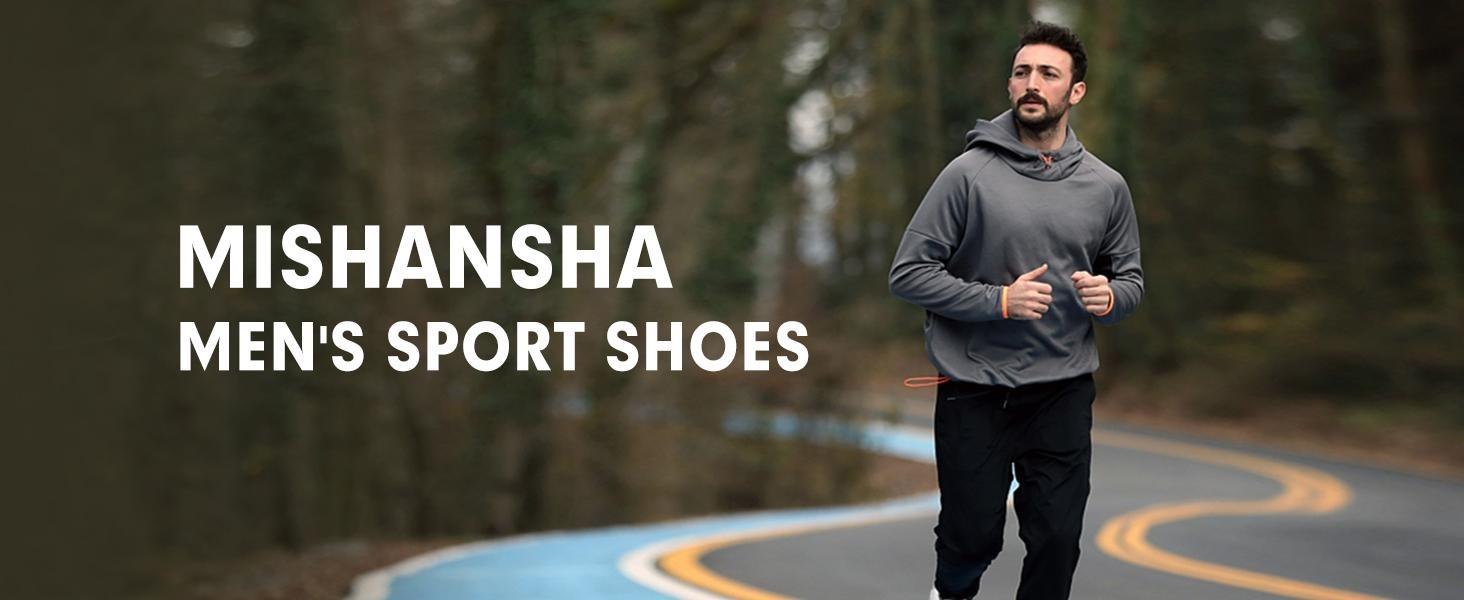 Mishansha Running Shoes for Men Sneakers Air Cushion Walking Shoes Comfortable Tennis Shoes Breathable Trail Running Shoes US Men 7-15