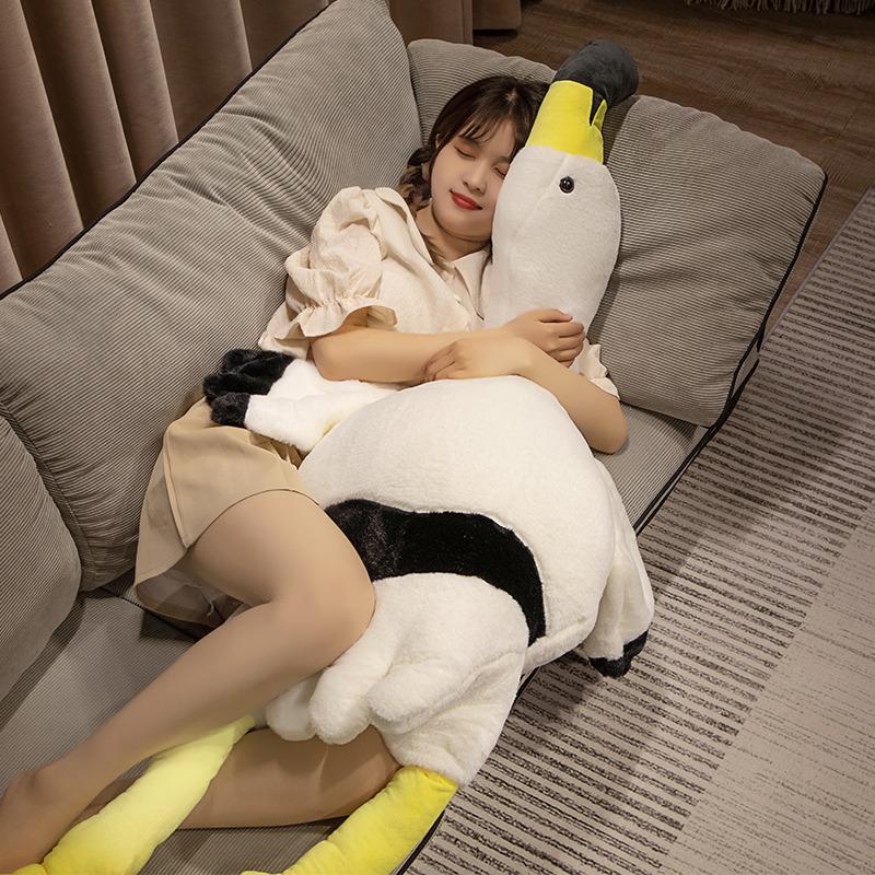 Big Size Flamingo Doll Stuffed Toy Soft Big Pillow Girl Heart-shaped Rag Bed Leg Birthday Christmas Gift Plush Toys