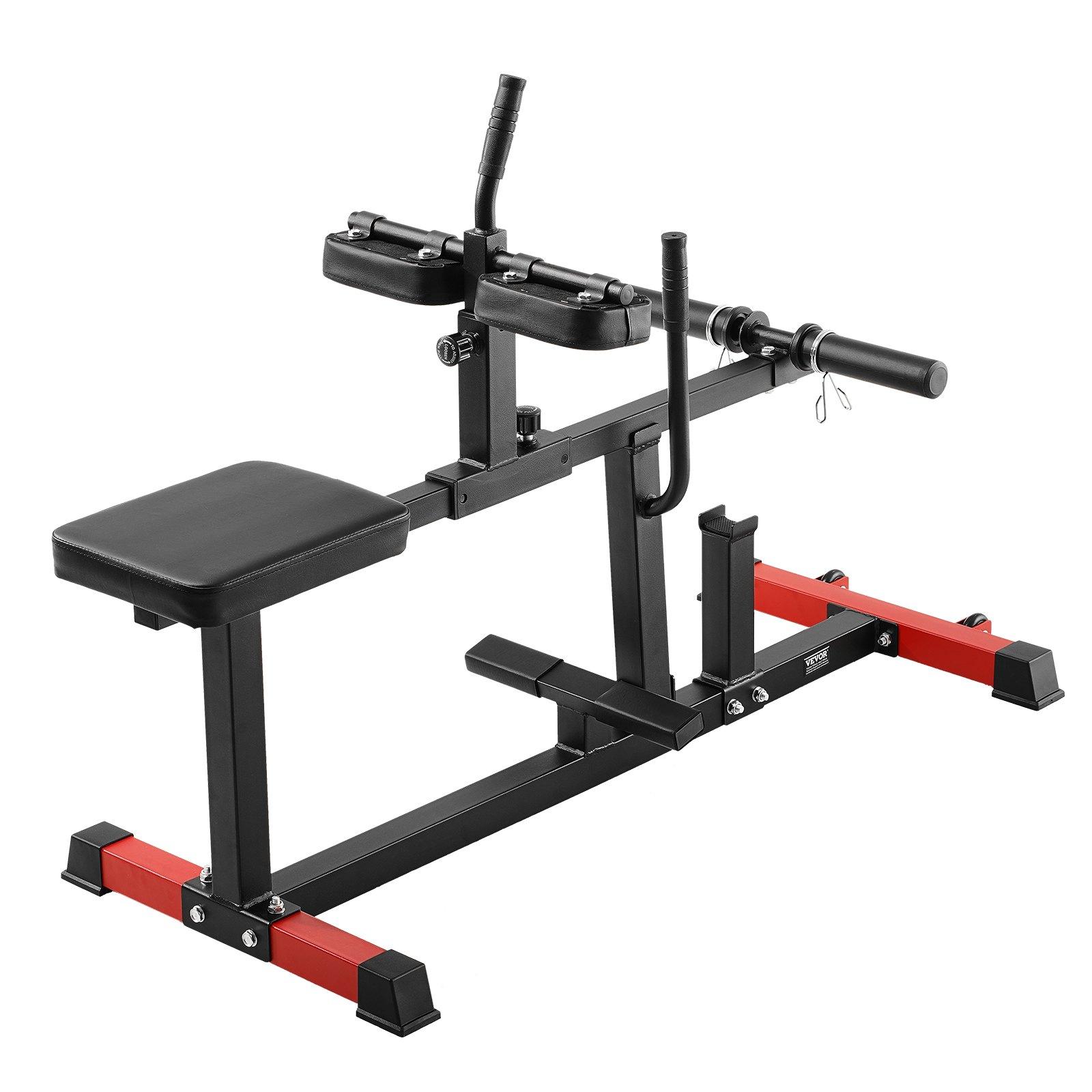 VEVOR Seated Calf Machine, 440 LBS Capacity Calf Raise Machine, Seated Calf Raise Leg Exercise Home Gym, Calf Workout Training Equipment, Lower Body Specialty Machine, Fit 1/2 inch Weight Plates