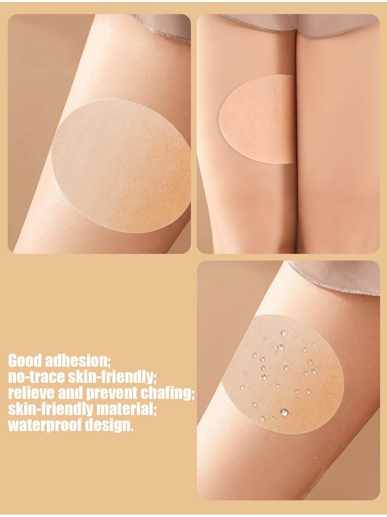10Pcs Thigh Anti-Chafe Patches, Invisible Anti-Friction Thigh Stickers, Skin-Friendly Sweat Control Breathable Thigh Protection Tape for Plus Size Women, Summer Daily Wear Sports Running, No Trace Adhesive Body Tape for Thighs