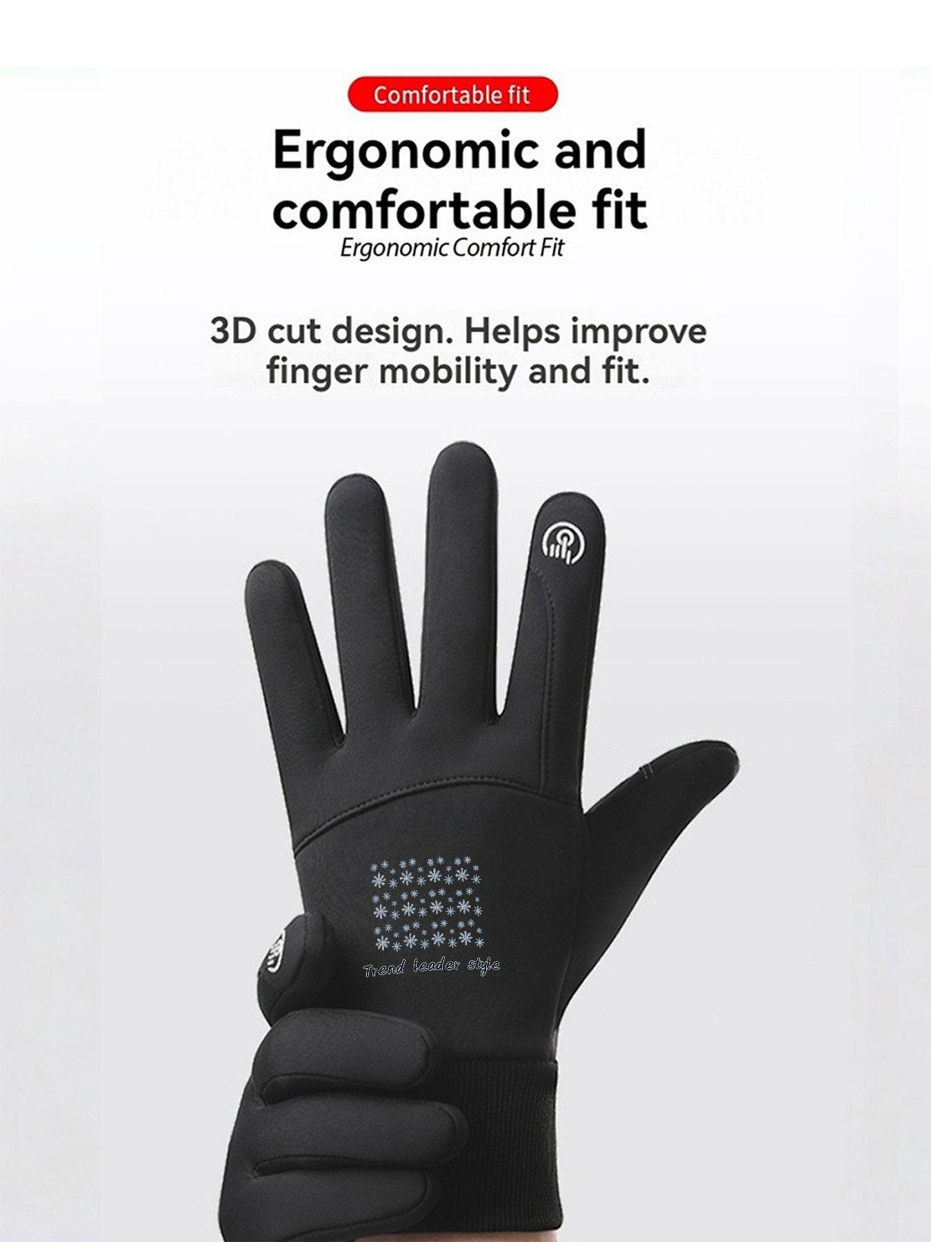 1pc with  h ss fashi winter gloves thermal gloves Touch Screen Breathable Daily Use Adults Cozy winter gifts Soft Popular Best Selling Stylish