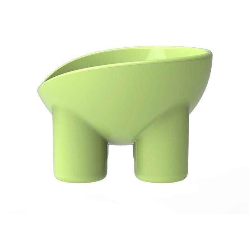 Pet Bowl Cat Dish, Large Water Bowl, Anti-Spill High Footed Bowl, Prevents Vomiting, Indoor Pet Food & Water Set, Blue