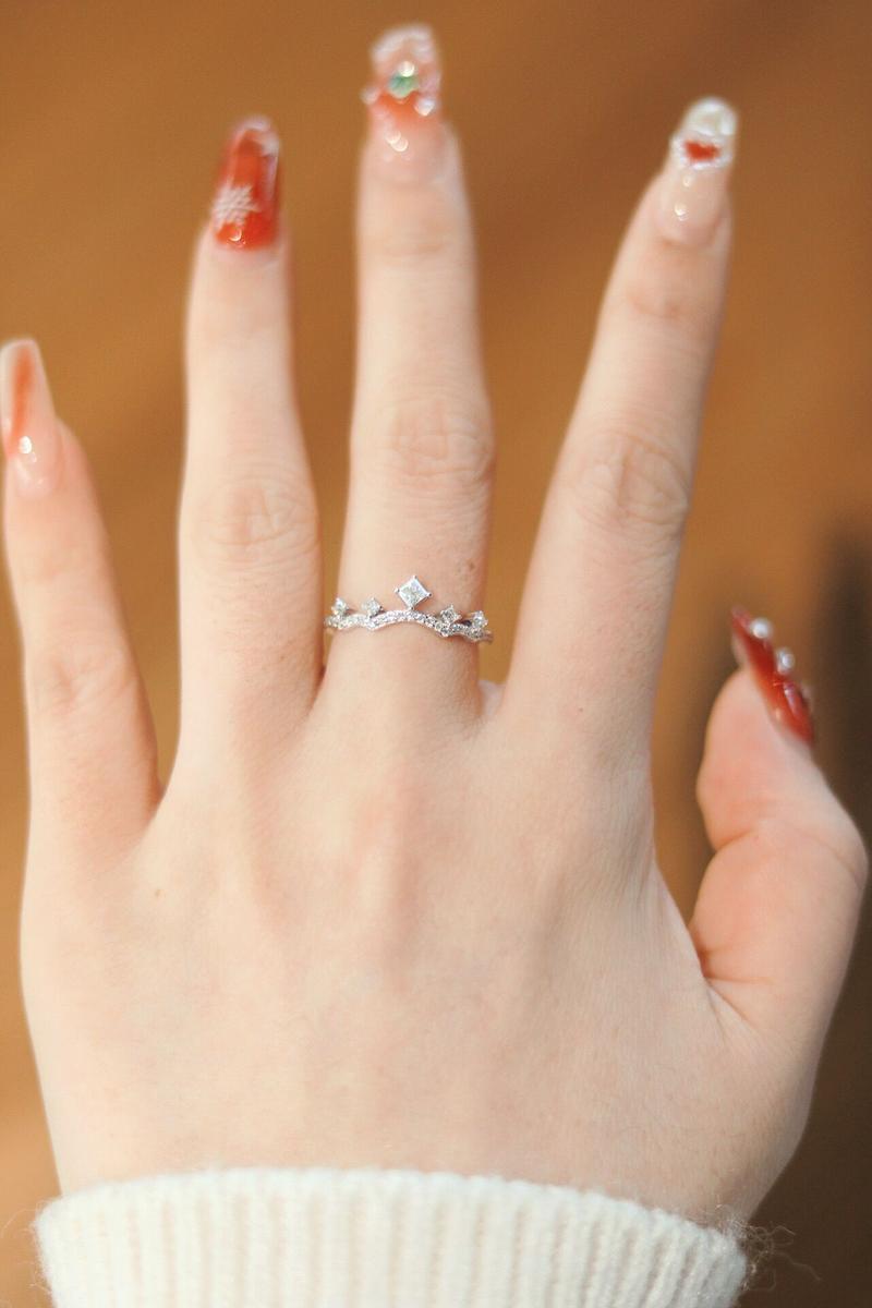 【#276 Princess】Princess Cut Synthetic Moissanite Wedding Ring Enhancer in 925 Sterling Silver