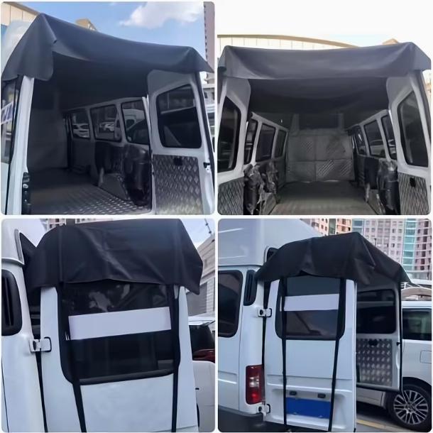 1pc RV Tailgate Sunshade, Sturdy Sun Shade, Thick Oxford Fabric UV Protection, Waterproof Barn Door Shade, Universal Car Rear Sun Shelter, Sunshade For Car Outside