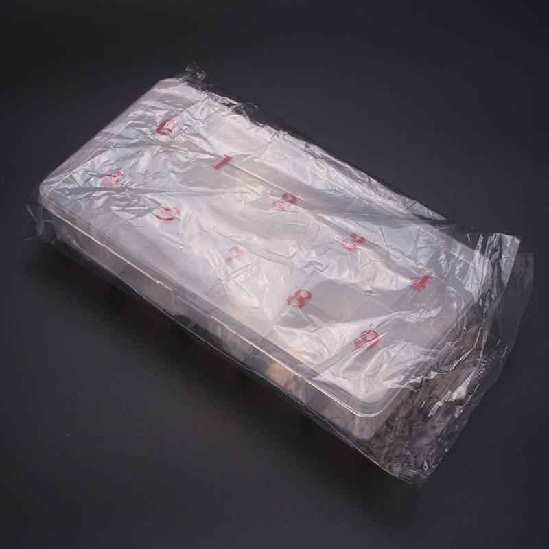 Nail Supplies Nail Patch Storage Empty Box PP Box Translucent Wearable Manicure Box 500 Pieces Fake Nail Sheet Empty Box Flat Bottom Jewelry Box Nail Tool Box Storage Box