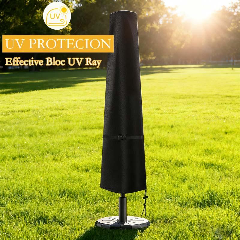 Outdoor Umbrella Cover, 210D Oxford Fabric, Rope Design, Durable, Suitable for Various Sizes, Decorative Storage Solution