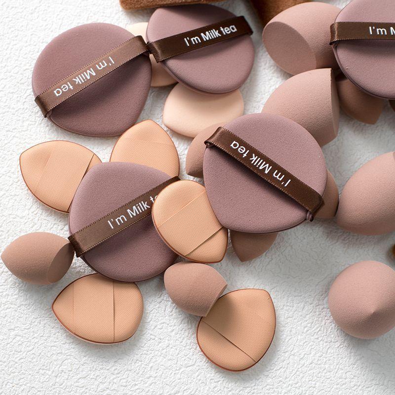 Full Set Makeup Sponges & Puffs Combo, Sponge Kit, Multi-Texture (velvet & Skin-Friendly) Blending Setting Tools, Vegan Cruelty-Free Beauty Tools