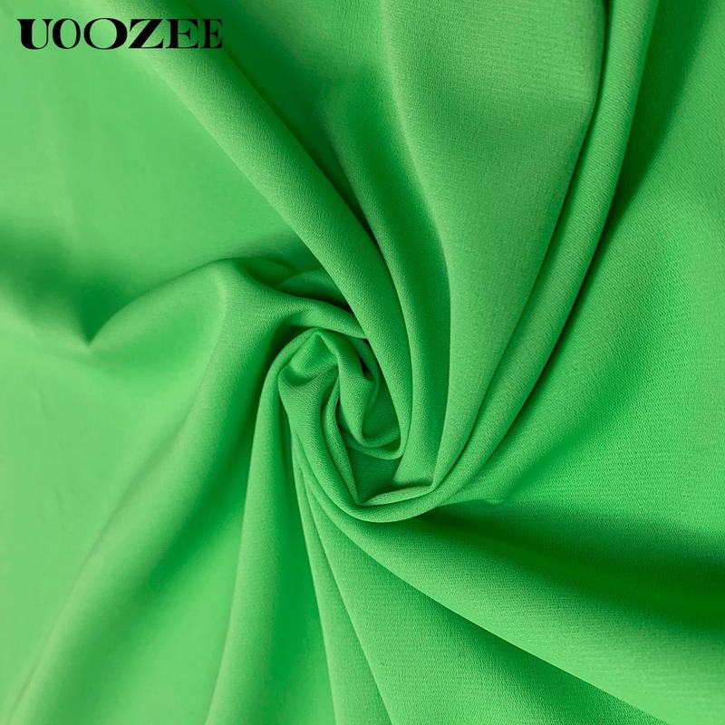 UOOZEE Women's Casual Loose Asymmetric Solid Color Split-Joint One-Shoulder Maxi Dresses, Party, Holiday Elegant Style, Chiffon Fabric, birthday outfit One Size Up Recommended for C - Cup and Above