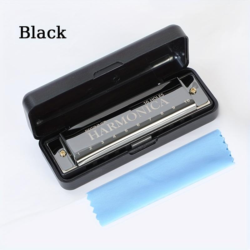 Beginner Harmonica - 10-Hole C Key Professional Blues Harmonica, Comes with a Harmonica Case, Cleaning Cloth, And Manual, Perfect for Beginners, Adults, And Professionals As a Joyful Gift for Eid