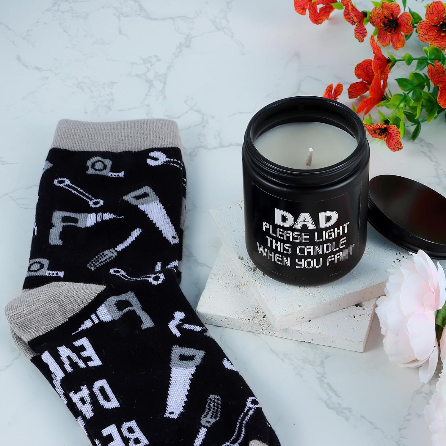 Christmas for Dad Birthday for Dad Father's from Daughter Include Tumbler Mug Wallet Card Tape Measure Socks Card Christmas for Dad Birthday for Dad Father's from Daughter Include Tumbler Mug Wallet Card Tape Measure Socks Card