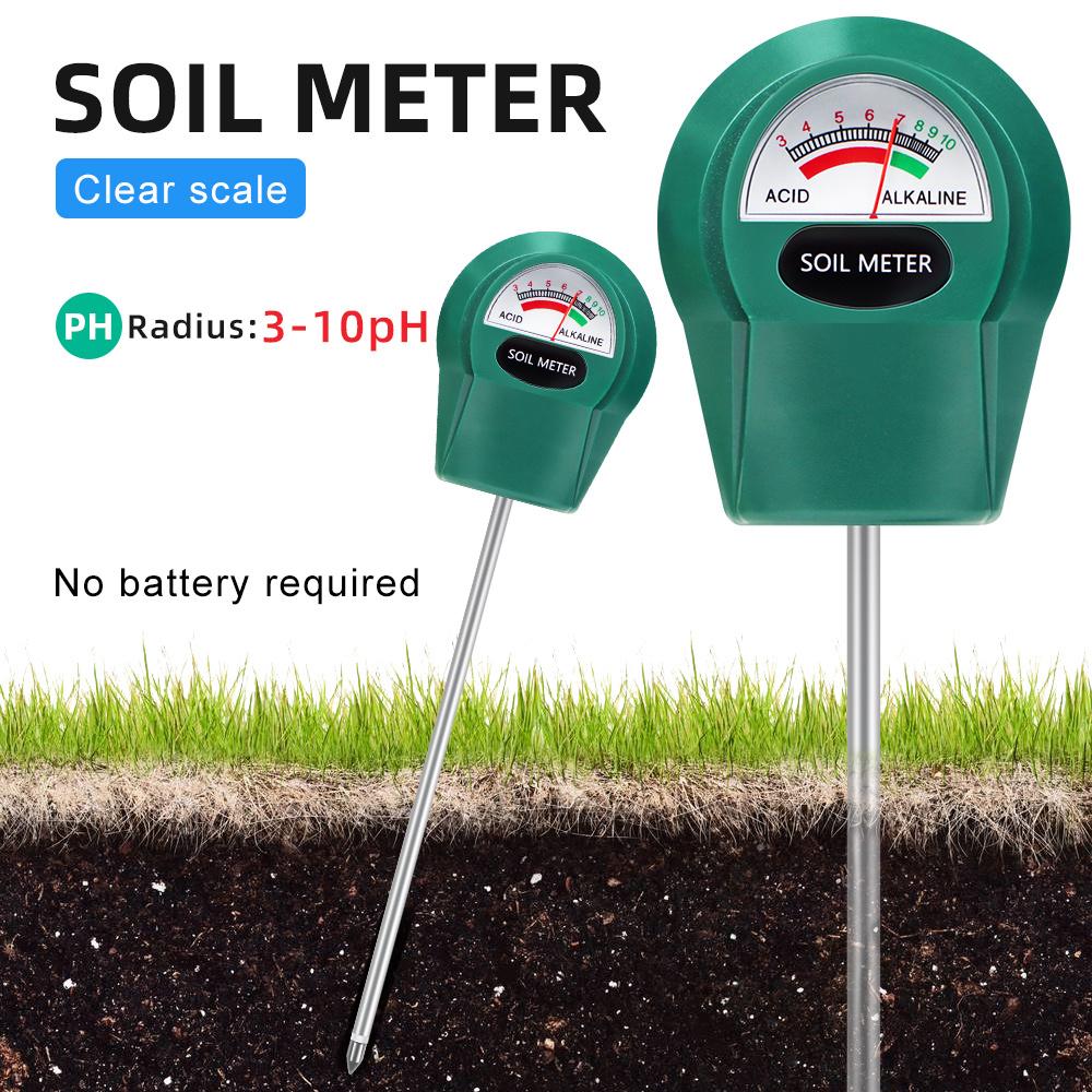 Hand Held Soil Detector High Accurate Soil PH/Water Moisture/Fertility Meter Metal Probe Soil Moisture Tester for Garden Flowers