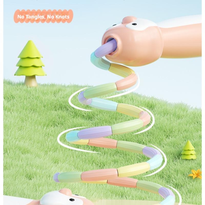Penguin Bamboo Jump Rope, Anti-Tangle Adjustable Fitness Skipping Rope, Soft Beaded Segments, Ideal for Indoor Outdoor Training, Calorie Burning