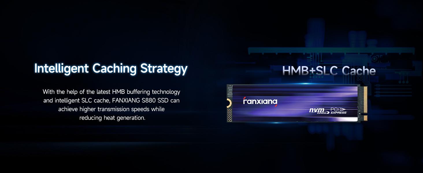 FANXIANG S880 1TB NVMe SSD, PCIe 4.0 M.2 2280 for PS5/Gaming/Computing, Internal Solid State Drive, Sequential Read/Write Speeds Up to 7300/7100MB/s