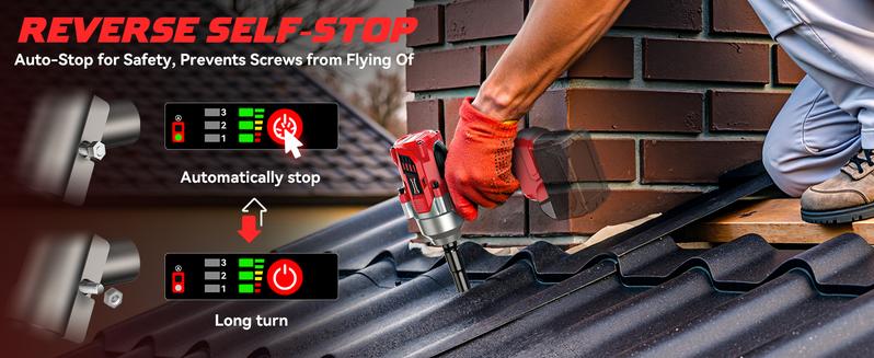 750Ft-lbs (1000N.m) Impact Wrench 1/2 inch Compatible with Milwaukee 18V Battery (Battery NOT Included!), High Torque Brushless Impact Gun with 4-Mode Speed 750Ft-lbs (1000N.m) Impact Wrench 1/2 inch Compatible with Milwaukee 18V Battery (Battery NOT Included!), High Torque Brushless Impact Gun with 4-Mode Speed