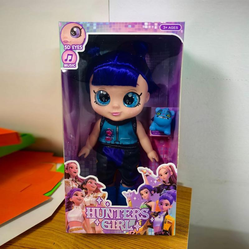 Cute K-Pop Dolls Role Play Toy, Rumi Mira Zoey Character Figure, Kids Collectible Desk Display, Fan Favorite Gift