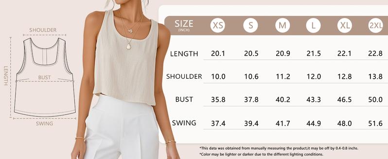 IDEALSANXUN Womens Square Neck Linen Crop Tank Top - Y2K Ruched Wide Strap Flowy Blouse, Casual Chic Loose Fit for Spring Summer Beach Vacation IDEALSANXUN Womens Square Neck Linen Crop Tank Top - Y2K Ruched Wide Strap Flowy Blouse, Casual Chic Loose Fit for Spring Summer Beach Vacation