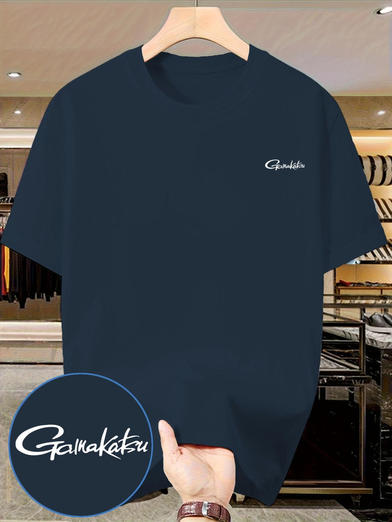 Gamma Kaz Handwritten Font T-Shirt, Essential Closet Piece, Men's Casual Streetwear, Short Sleeve, Slim Fit, No Button, with Collar