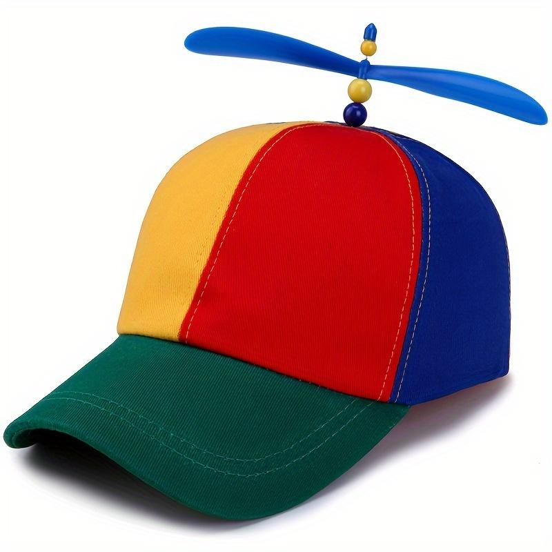Multicolor Propeller Windmill Hat, Fun Crazy Baseball Cap