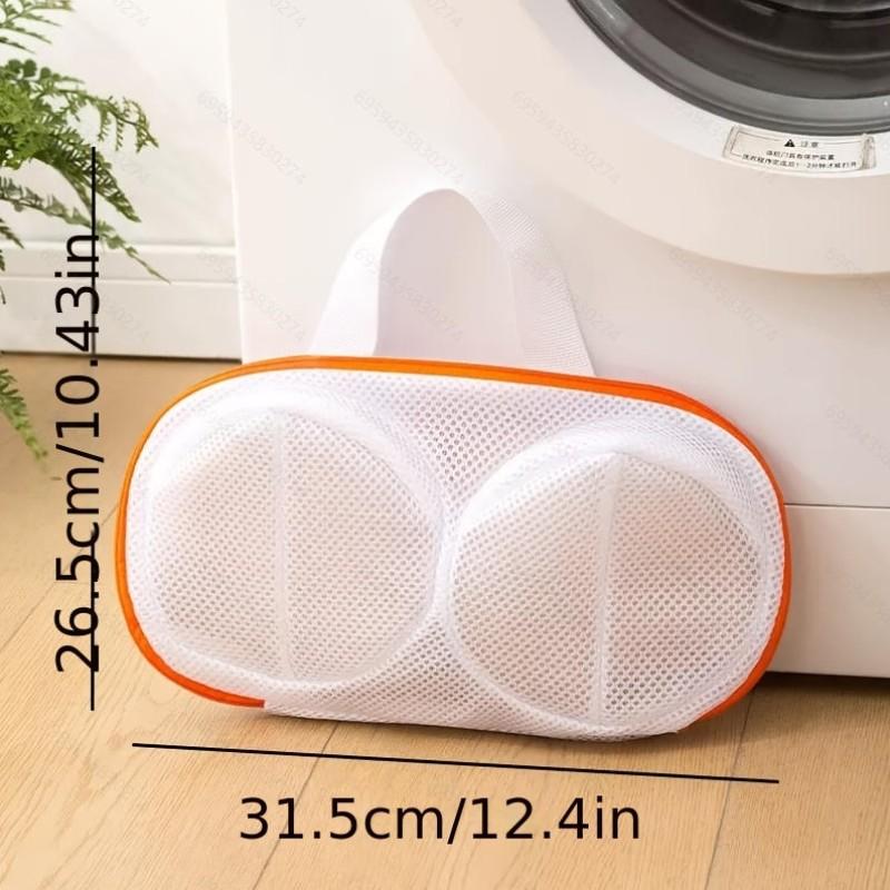 Thickened Mesh Bra Laundry Bag, Anti-Tangle Washing Pouch for Home Washer, Dedicated Bra Protector, Single Pack, Household Essential