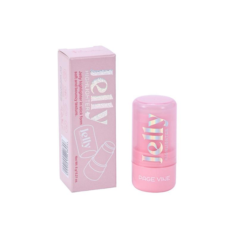 PAGE VINE Popular Water Gloss Jelly Highlight Eyeshadow Stick Super Shiny Multi-color Eyeshadow Highlight Stick Makeup