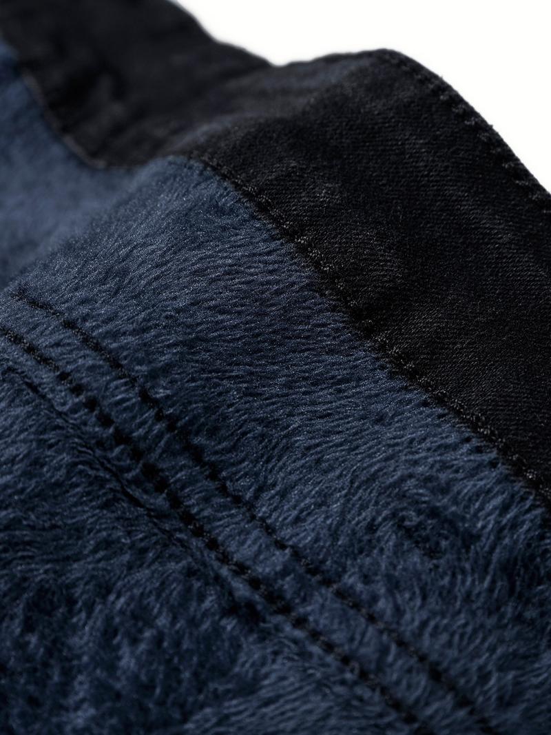 Thickened Fleece-Lined Jeans Fashion Versatile Trendy New Denim Fabric Leg Shaping, Stylish Winter Pants for Women