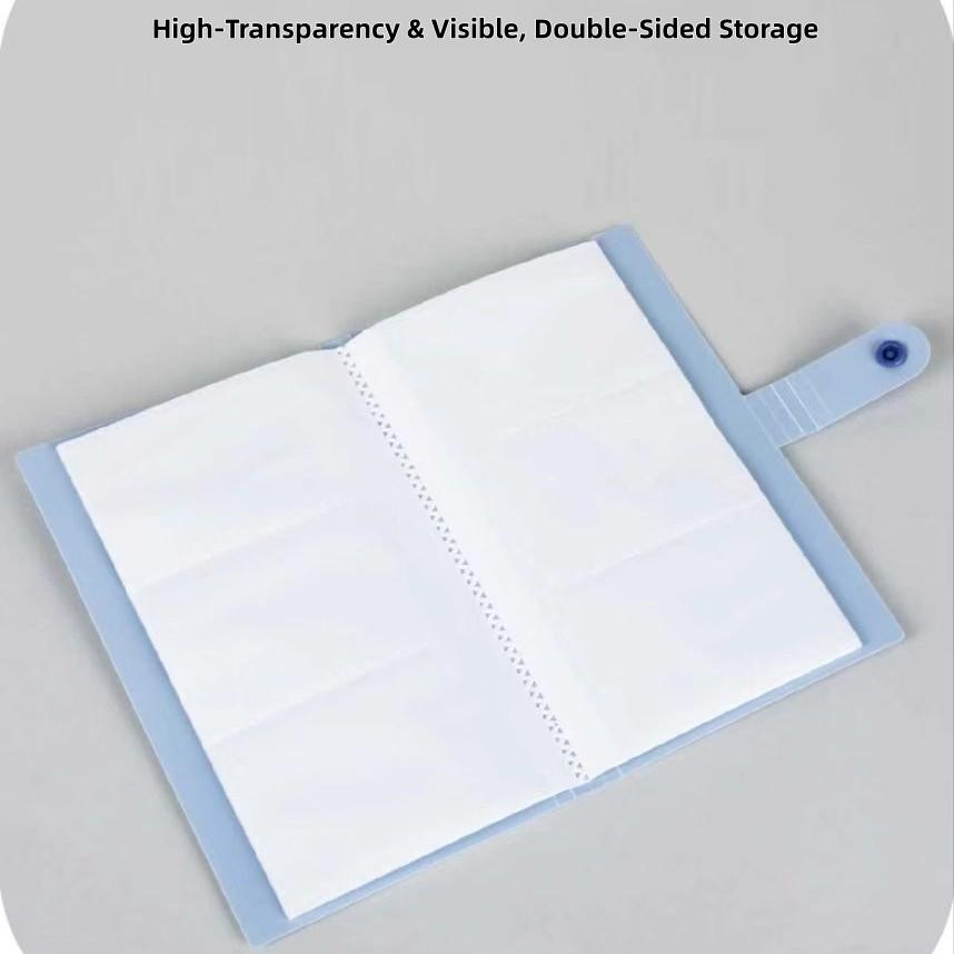 240 Card Slots Album for Cards Up to 6x9.5cm, Collect Star Cards, Polaroid Photos, Business Cards, Tickets, Stickers