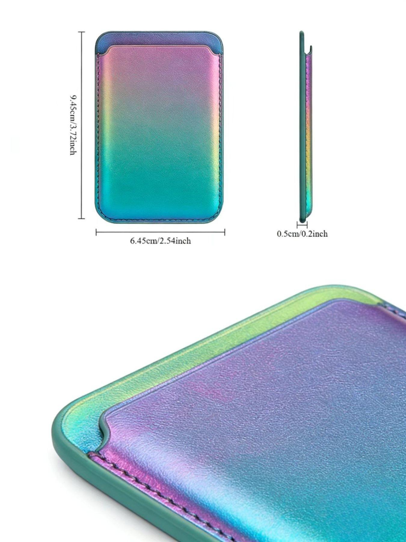 Apple Series Magnetic Leather Card Holder Wallet, Compatible with Apple Magsafe Case Accessories, Non-Toxic Classic Style Phone Cover