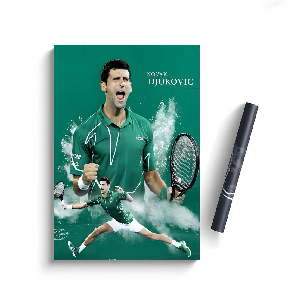 Novak Djokovic Poster Bedroom Home Decor Art Poster Perfect Gift for Family and Friends