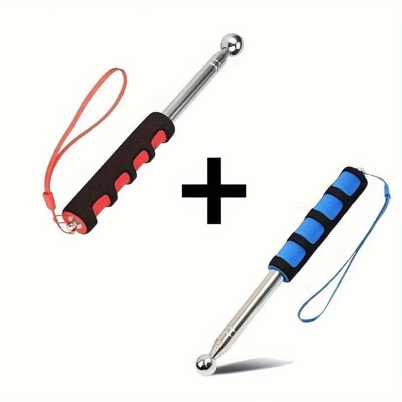 Two-Piece Durable Extendable Hammer Set, Adjustable Length, Retractable Handle, Non-Slip Grip, Ideal for Bathroom, Tile Installation, Home Renovation