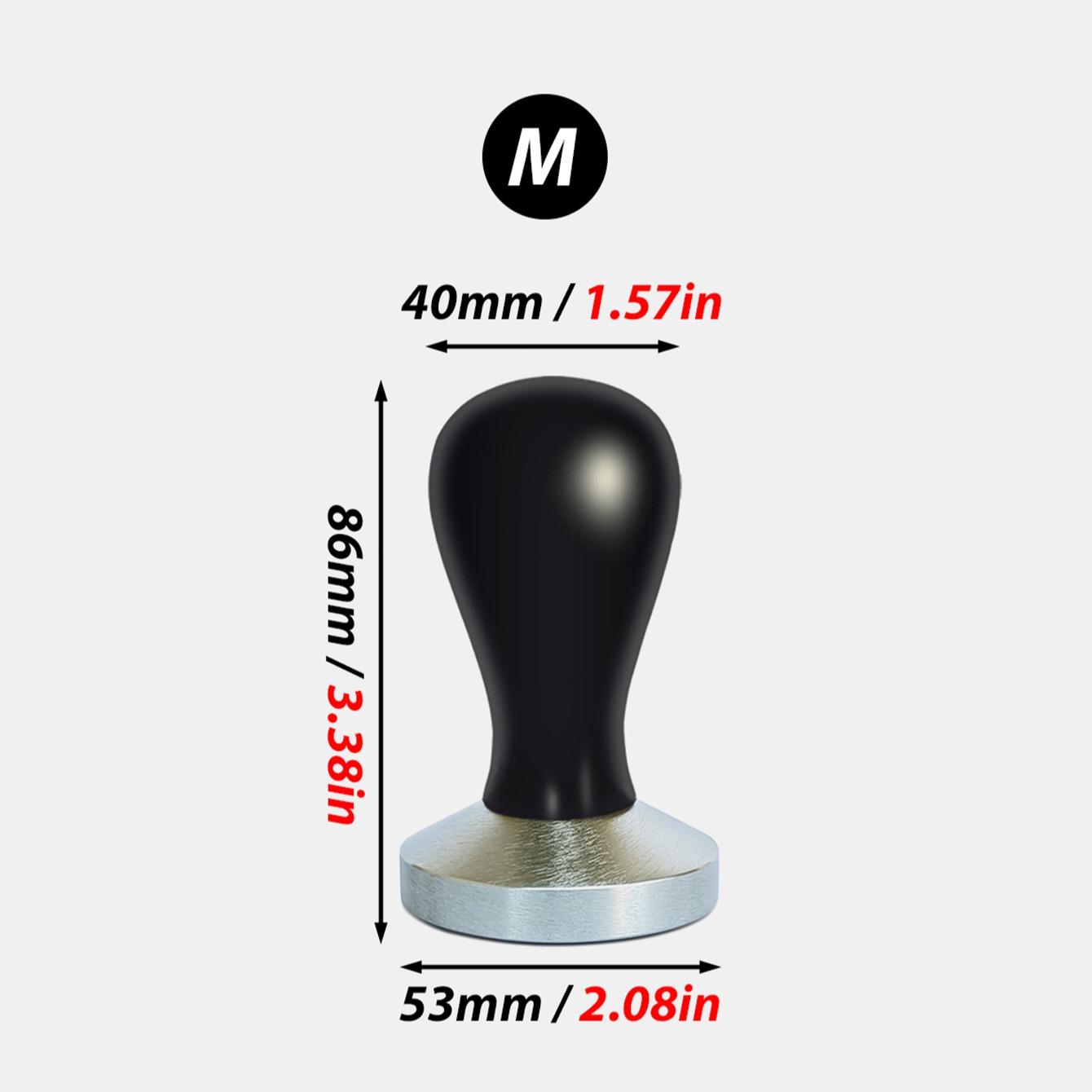 Wooden Handle Stainless Steel Coffee Tamper, Modern Simple Design, Rust-Resistant, Suitable for Various Coffee Machines