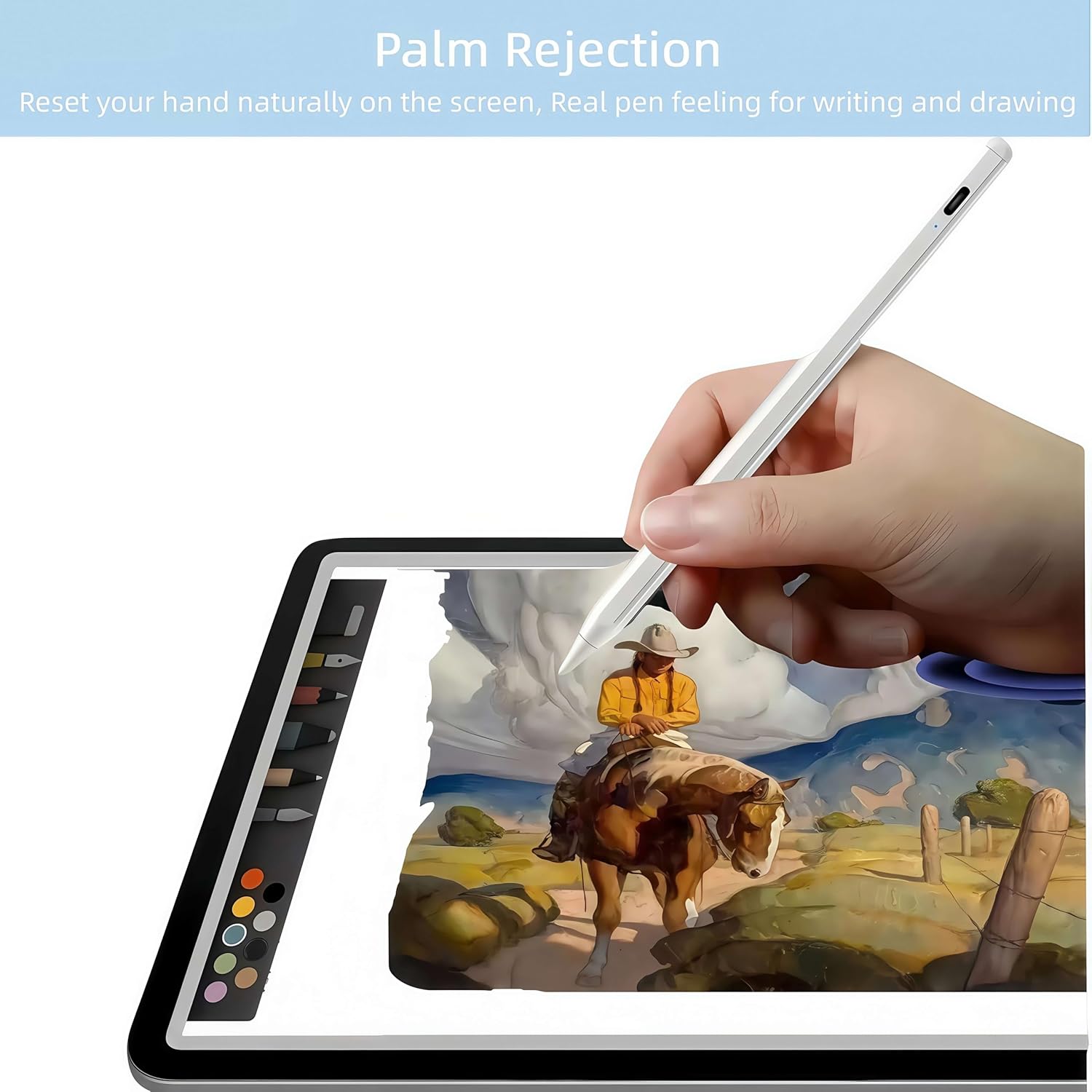 Stylus Pen for iPad 2018-2026, 25 Mins   iPad Pencil with Palm Rejection & Tilt Sensitivity, Pen Alternative Compatible with iPad 11/10/9/8/7/6 Gen Pro M4 12.9"/11" Air M3/M2 Mini 6/5
