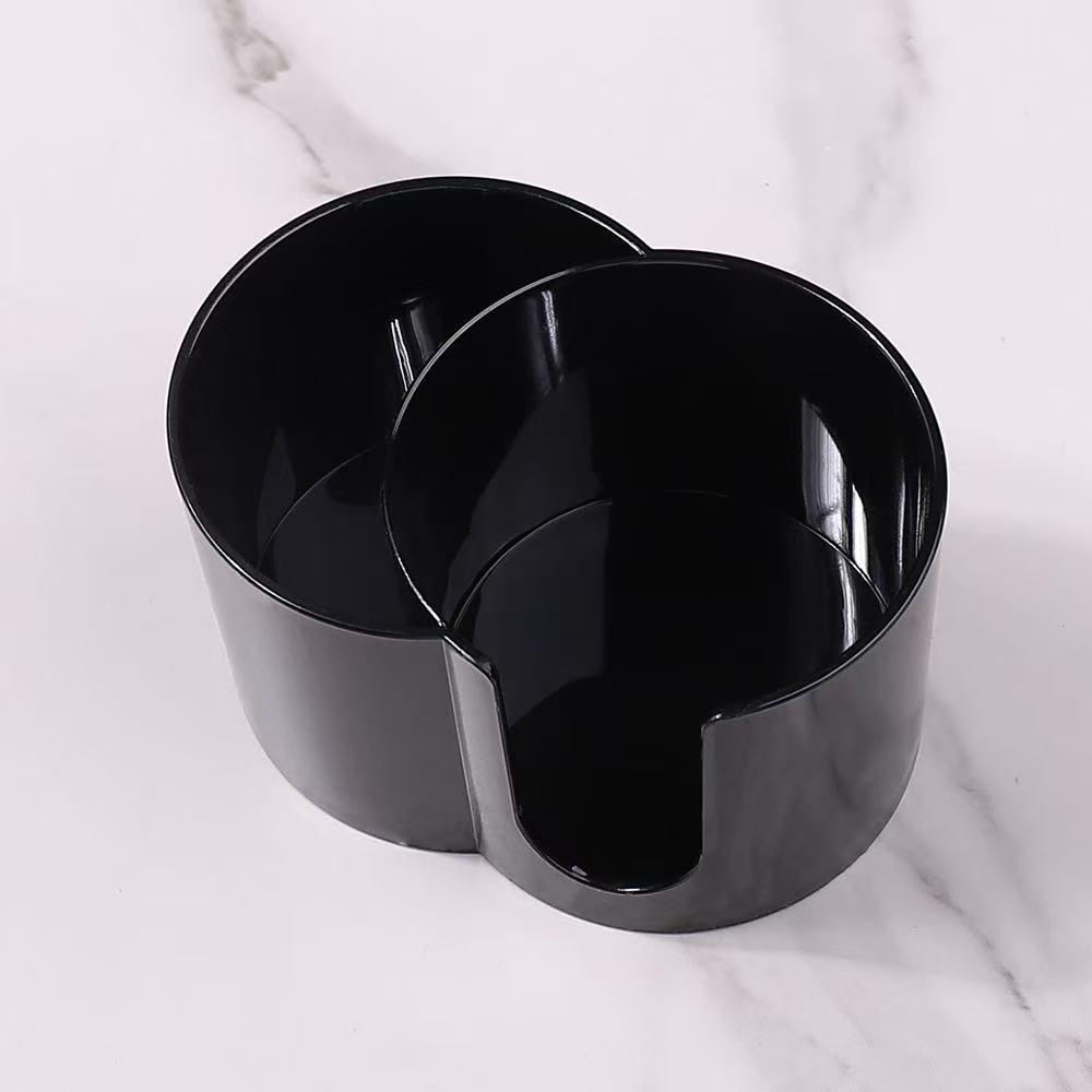 Desktop Cotton Swab Organizer, Two-In-One Makeup Remover Swab Box, Dual Hole Toothpick Holder, Desktop Storage Solution