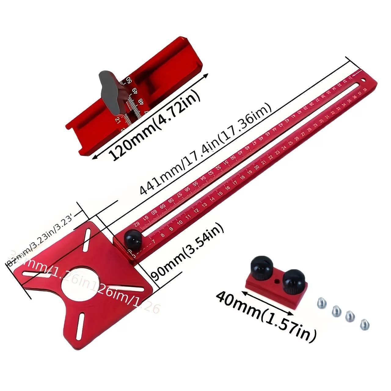 Multifunctional 4-In-1 Aluminum Router Table Clamp Set, Adjustable Slot ...