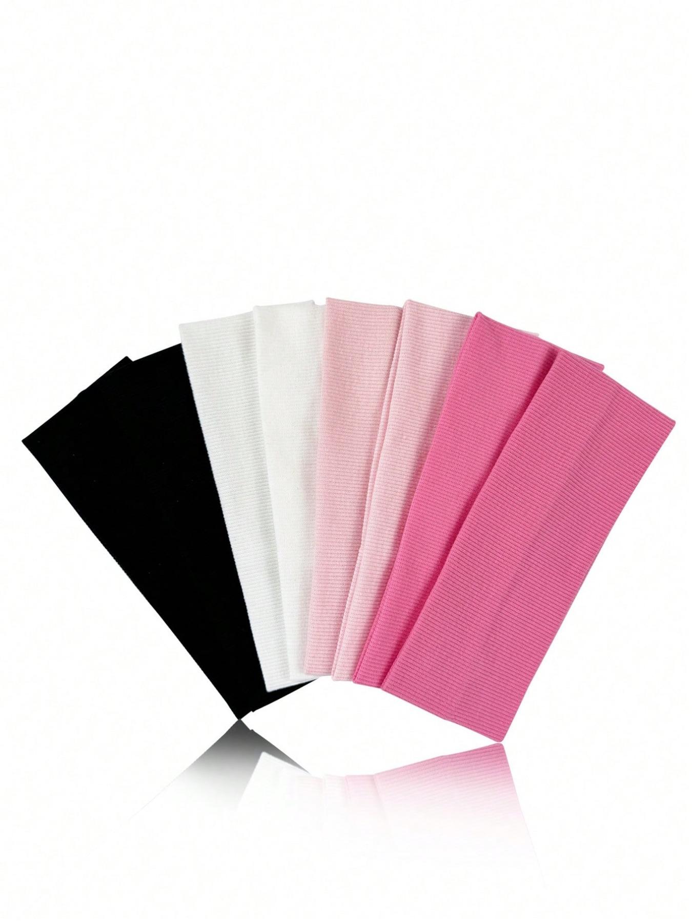 8pcs Solid Color Breathable Moisture-Wicking Sports Headbands, Suitable for Gym, Running and Daily Wear, Sweat-Absorbing Hairbands, Elastic Headbands, Training Fitness Sweatbands