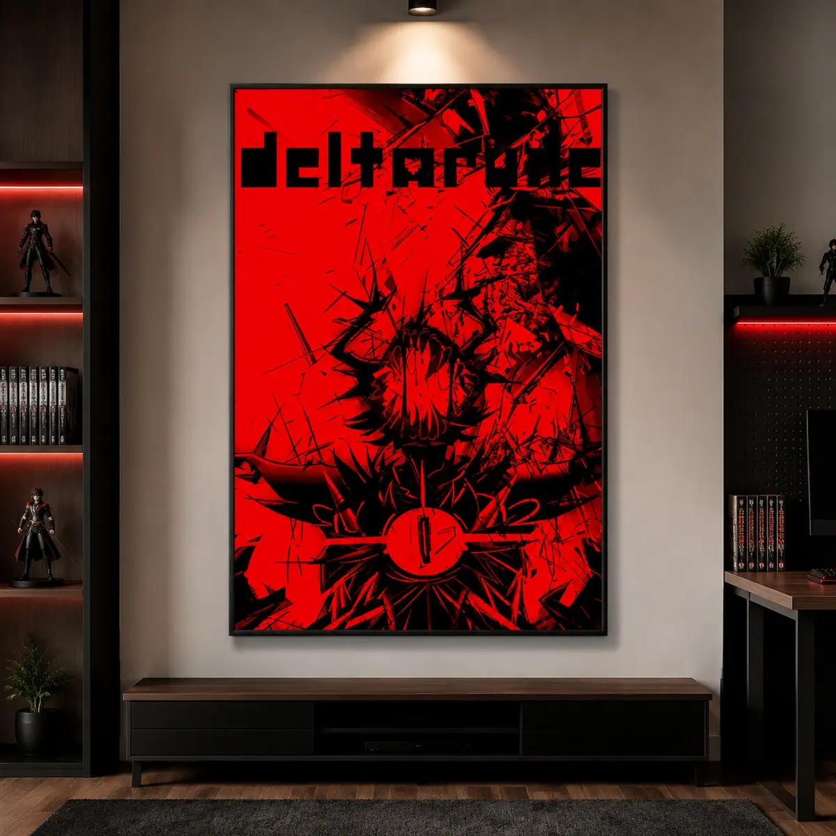 Deltarune Game Poster, Canvas Painting Creative Design Print, Video Game Wall Art, Gaming Room Decor, Gamer Gift, Bedroom Wall Decor, Dorm Room Poster, Living Room Art, Hallway Decor, Kitchen Wall Art, Mural, Gift for Video Game Lovers