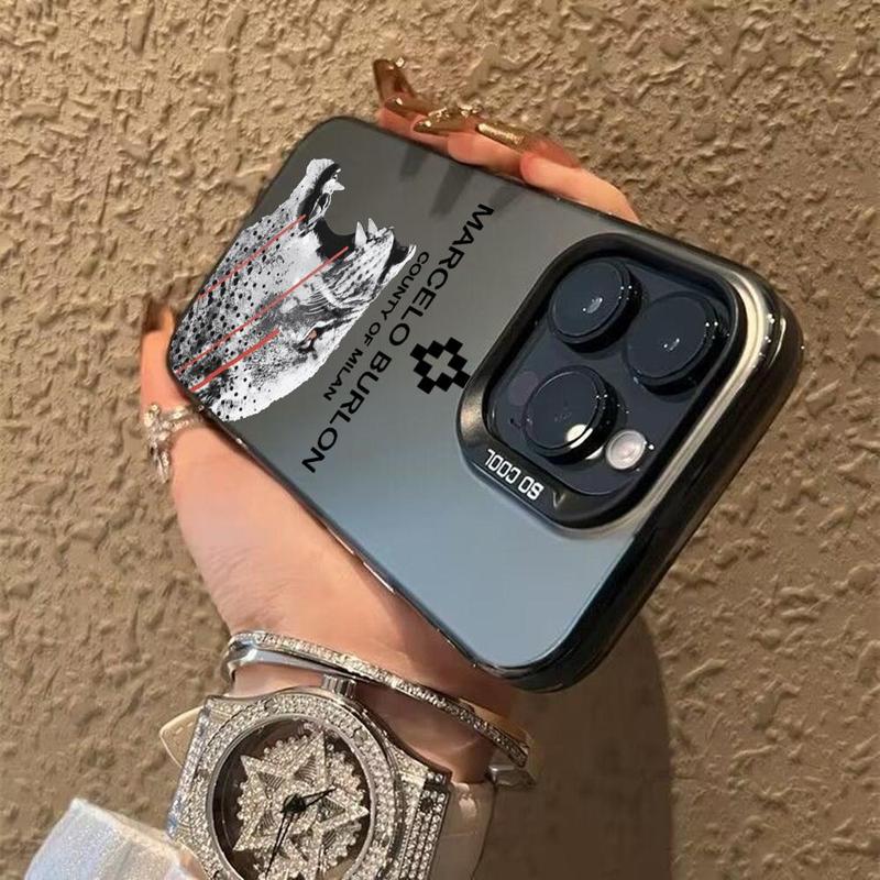 Fashion M-Marcelo Burlons Phone Case Color electrosilvering For iphone 17 16 11 14 15 12 Pro 11 Plus 13 Pro MAX Samsung Galaxy S25 S24 S23 A56 A55 A54 Drop case