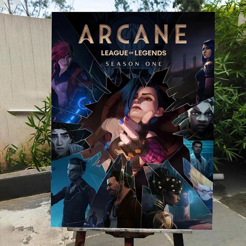 Game A-A-Arcane Main Art Movie Poster HD Waterproof Self-Adhesive Art Vibrant Wall Print for Living Room Bedroom Bar Parlor Home Decor Gift Fade-Resistant Easy-Apply Durable Dly Artwork